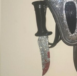 Ghostface Bloody Bling Prop Knife New